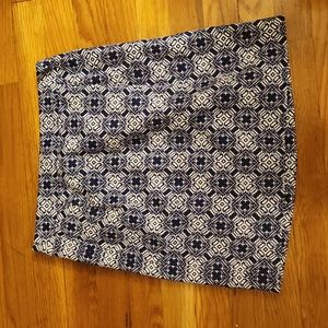 JCrew blue and white women's mini skirt size 00